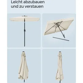 Songmics Balkonschirm 200 x 150 cm Beige