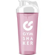 gymshaker Protein Shaker 800 ml mit Wabenstruktur-Sieb rosa