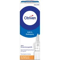 Otriven gegen Schnupfen 0,05% Nasenspray (Dosierspray) ohne Konservierungsstoffe für Kinder, 10 ml