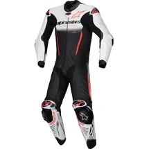 Alpinestars GP-R7 Lederkombi 1tlg. - Weiß/Schwarz/Neon-Rot - 56