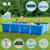 Intex – Schwimmbecken mit rechteckigem Rahmen – 450 x 220 x 84 cm – im Lieferumfang enthalten Accessoire CB97