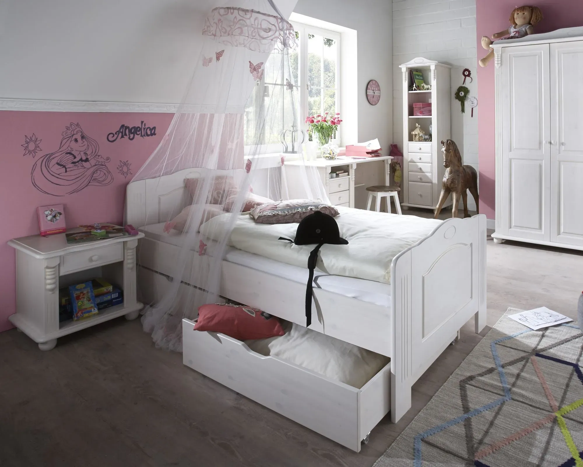 INFANSKIDS »Romantik« Kinderzimmer Jugendbett  – erhältlich in 3 Ausführungen