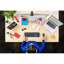 Logitech MX Keys for Business, schwarz, Logi Bolt, USB/Bluetooth, UK (920-010250)