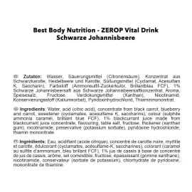 Best Body Low Carb Vital Drink Schwarze Johannisbeere 1000 ml