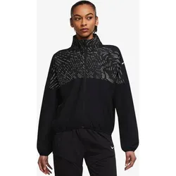 NIKE Damen Jacke Dri-FIT Run Division, BLACK/ATOMIC ORANGE/REFLECTIVE, XS