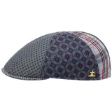 LIERYS Mervell Patchwork Flatcap Blaue Schirmmütze Herren Made in Italy Frühjahr Sommer blau M (56-57 cm) - M