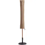 Lumaland Abdeckung Schutzhülle für Sonnenschirm 136 x 23,5/25 cm Beige