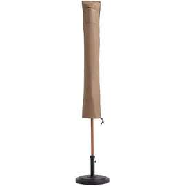 Lumaland Abdeckung Schutzhülle für Sonnenschirm 136 x 23,5/25 cm Beige