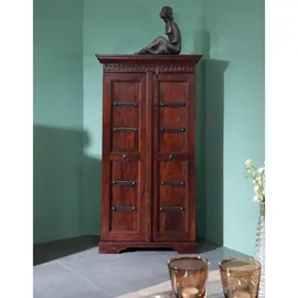 Massivmoebel24 Schrank Akazie 70 x 36 x 133 cm Braun