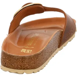 Birkenstock Madrid Big Buckle Nubukleder geölt schmal cognac 36