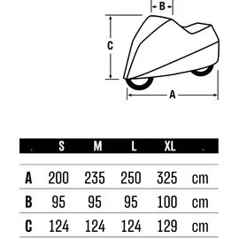 Held Basic 2 Abdeckplane M 200 x 150 cm Silber