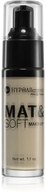 Bell Hypoallergenic Mat&Soft leichtes mattierendes Make-up Farbton 01 Light Beige 30 ml