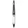 Herlitz Kugelschreiber my.pen schwarz/weiß, Schreibfarbe: blau, 1 St.