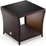 CASARIA Beistelltisch 45 x 45 x 40 cm Braun