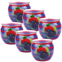 HS Candle Duftkerze Motiv 6er Pack Mixed Berries