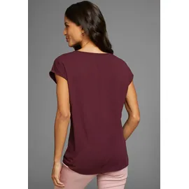 LAURA SCOTT T-Shirt in bordeaux-rot - Gr. 40,