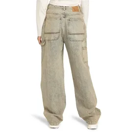 Element Workerjeans ELEMENT "Carpenter Denim", Damen, Gr. 28M, bleach tint, Obermaterial: 70% Walkfrottier, 30% Walkfrottier;, Jeans