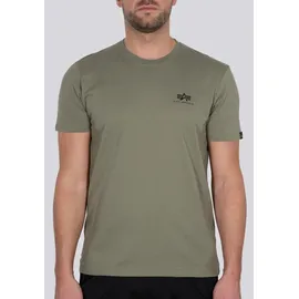 Alpha Industries "Basic T SMALL LOGO", Herren, Gr. S, grün (olive), Obermaterial: 100% Baumwolle, Shirts T-Shirt