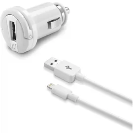 Cellular Line KFZ-Ladegerät 12,0 - 24,0 V für Apple iPhone 5/6/6 Plus/6S/6S Plus weiß