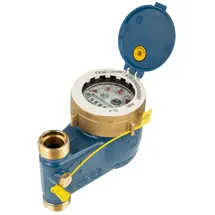 Schütz Schlösser Armaturen - Js Steigrohr Hauswasserzähler MNRS 3/4 Zoll DN 20 Q3=4, R80, Baulänge 105 mm
