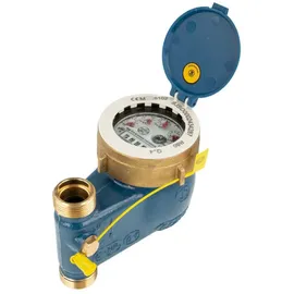 Schütz Schlösser Armaturen - Js Steigrohr Hauswasserzähler MNRS 3/4 Zoll DN 20 Q3=4, R80, Baulänge 105 mm