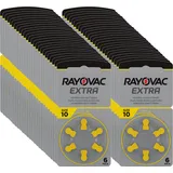 300x Rayovac Hörgerätebatterien 10 Extra Advanced 1,45V 105mAh 10AU-6XEMF