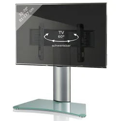 VCM TV Standfuß Aufsatz Glas Windoxa Maxi Mattglas