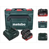 Metabo Basis Set 2x Li-Power Akkupack 18 V 8,0 Ah CAS Li-Ion Akku ( 685131590 ) + Ladegerät ASC 145 + metaBOX