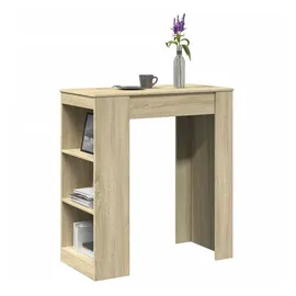 vidaXL Bartisch mit Regal 95 x 47 x 103,5 cm Braun