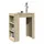 vidaXL Bartisch mit Regal 95 x 47 x 103,5 cm Braun
