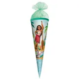 ROTH Schultüte, Disney Vaiana, 22 cm, rund, Tüllverschluss