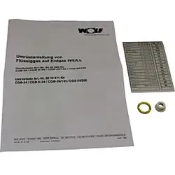 Wolf Umrüstsatz Flüssiggas - Erdgas 8610611 und Erdgas E - LL, für CGB-(K)-24
