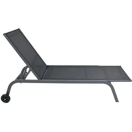 gartenundmoebel.de Liegestuhl ¦ schwarz ¦ Maße (cm): B: 58 H: 32