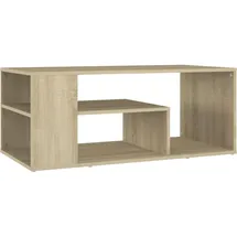 furnicato Couchtisch Moderner Braun Eiche 100 x 50 x 40 cm