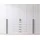 Drehtürenschrank Arnis 270 x 210 x 55 cm Weiß