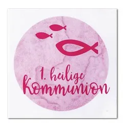 Rayher Wachsmotiv rosa Heilige Kommunion Ø 6,7 cm