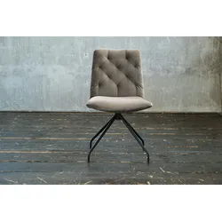 KAWOLA Stuhl CHARME Drehstuhl Esszimmerstuhl Velvet sand