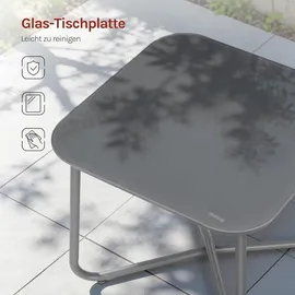 Woltu Gartenlounge-Set 3-tlg. Grau
