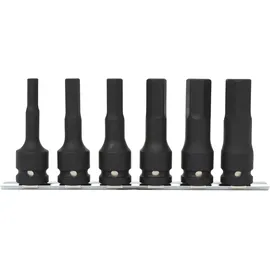 KS Tools Kraft-Bit-Stecknuss-Satz 1/2" lang 6-tlg.
