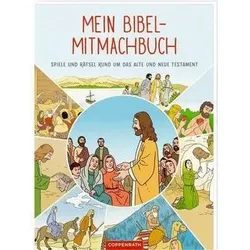 COPPENRATH 94555 Mein Bibel-Mitmachbuch - Spiele und Rätsel rund um das AT+NT