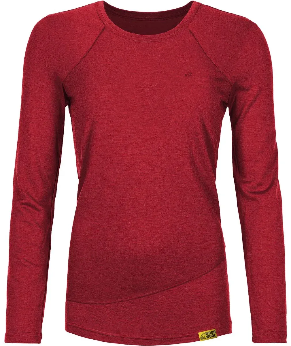 Grüezi Bag Woodwool Longsleeve Lady Chapel fired red brick (5002) M