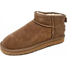 OOG Damenschuhe Stiefel Gefüttert Braun Freizeit, Schuhgröße:39 EU - Grün