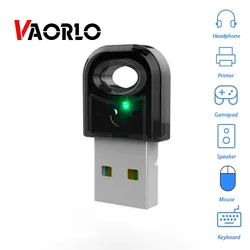 VAORLO Bluetooth 5.0 USB-Dongle, kabelloser Adapter für PC, Laptop, kabellose Maus, Mini-Empfänger, unterstützt Verbindung mit Mobiltelefon-Dateiübertragung