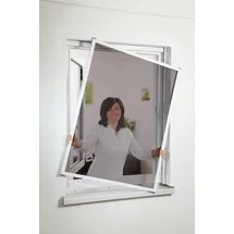 hecht International Fliegengitter Fenster 100 x 120 cm Weiß