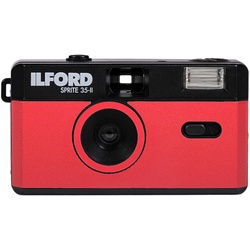 Ilford Sprite 35-II Kamera, rot&schwarz