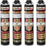 Isolbau Mauermörtel 4 x 750ml Pistolenschaum Montageschaum Klebeschaum 3 in 1 PU-Mörtel