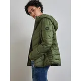 Damen A201969 Kurze Steppjacke Winter Moss Green 38