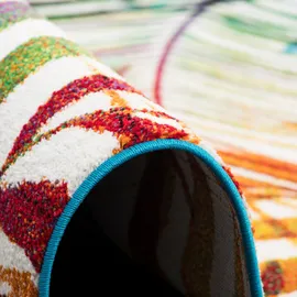 Pergamon Designer Teppich Faro Tropical Bunte Zweige Bunt 200x290cm