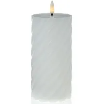 MARELIDA Twist Stumpenkerze 17,5 cm weiß