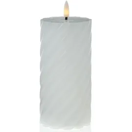 MARELIDA Twist Stumpenkerze 17,5 cm weiß